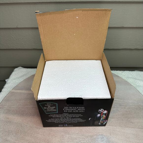 The Nightmare Before Christmas Jack Sculpted Head Ceramic 22 Oz. Mug New in Box - Picture 7 of 16